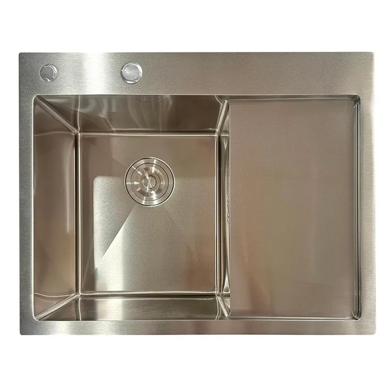 Мийка з нержавіючої сталі Mixxus MH6350L Nano-Silver (3.0/0.8) колір нержавійка (MI7044) Київ - фото 1