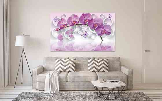 Картина полотно у вітальню / спальню   Орхідея   MLP_165  ( 60х30см ) 50x100 см Київ