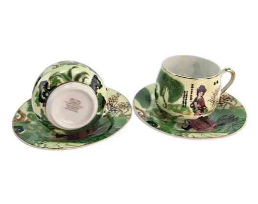 Сервиз чайный фарфор на 2 персоны Девушка Киев