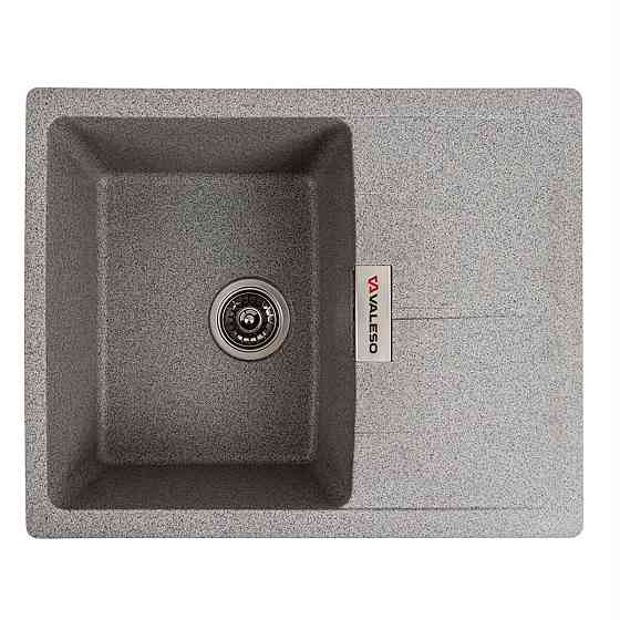 Гранітна мийка для кухні VALESO ZIRKONE 6250 матова Сірий Коломия
