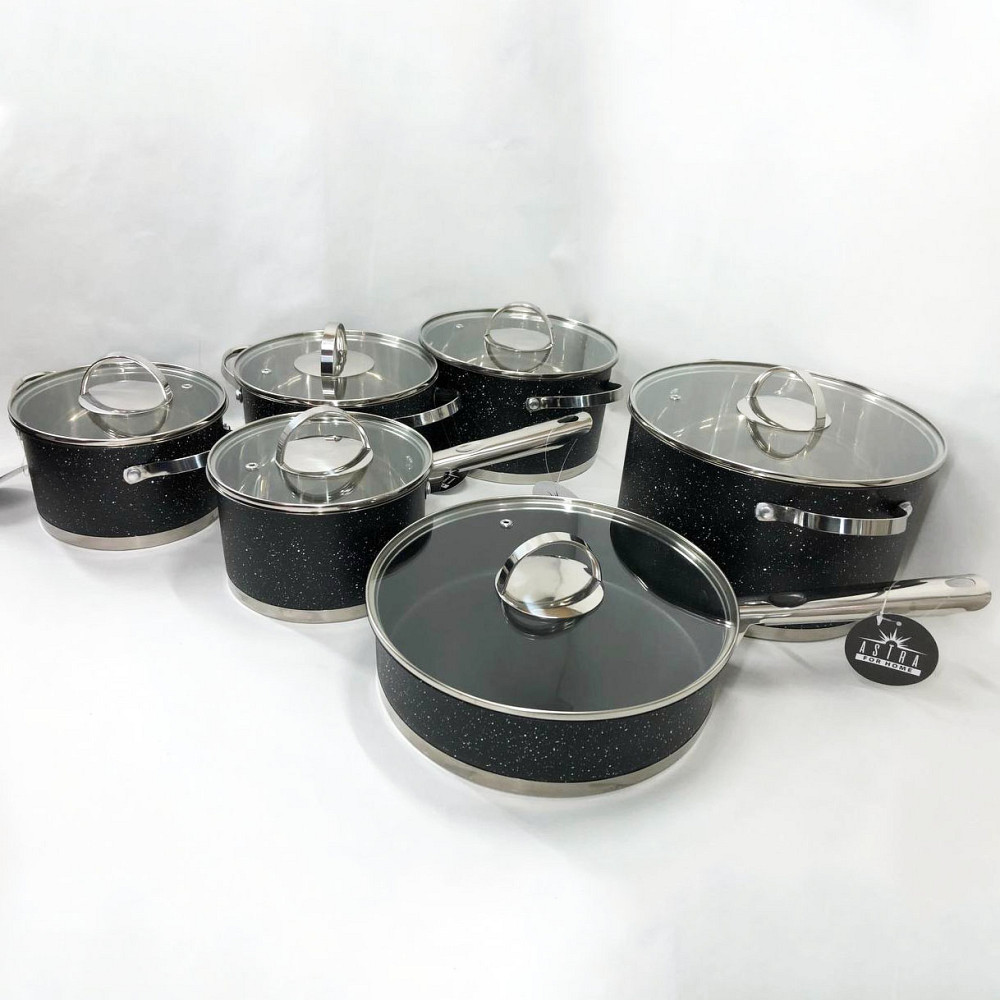 Набір каструль з комплектом кришок 12 предметов ASTRA A-2512, Набір каструль для плит DX-66 Івано-Франківськ - фото 7