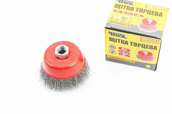 Щітка торцева М14 D-75мм з рифленого дроту 19-7207 Київ