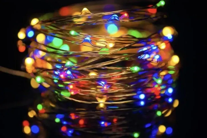 Гирлянда-роса (Copper Wire) 50M-1 внутренняя, пров.:прозрачный, 5м (Разноцветная) 7742 Одесса - изображение 1