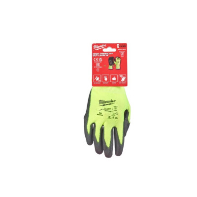 Защитные перчатки Milwaukee сигнальные с уровнем сопротивления порезам 2, M/8 (4932479922) Винница - изображение 4