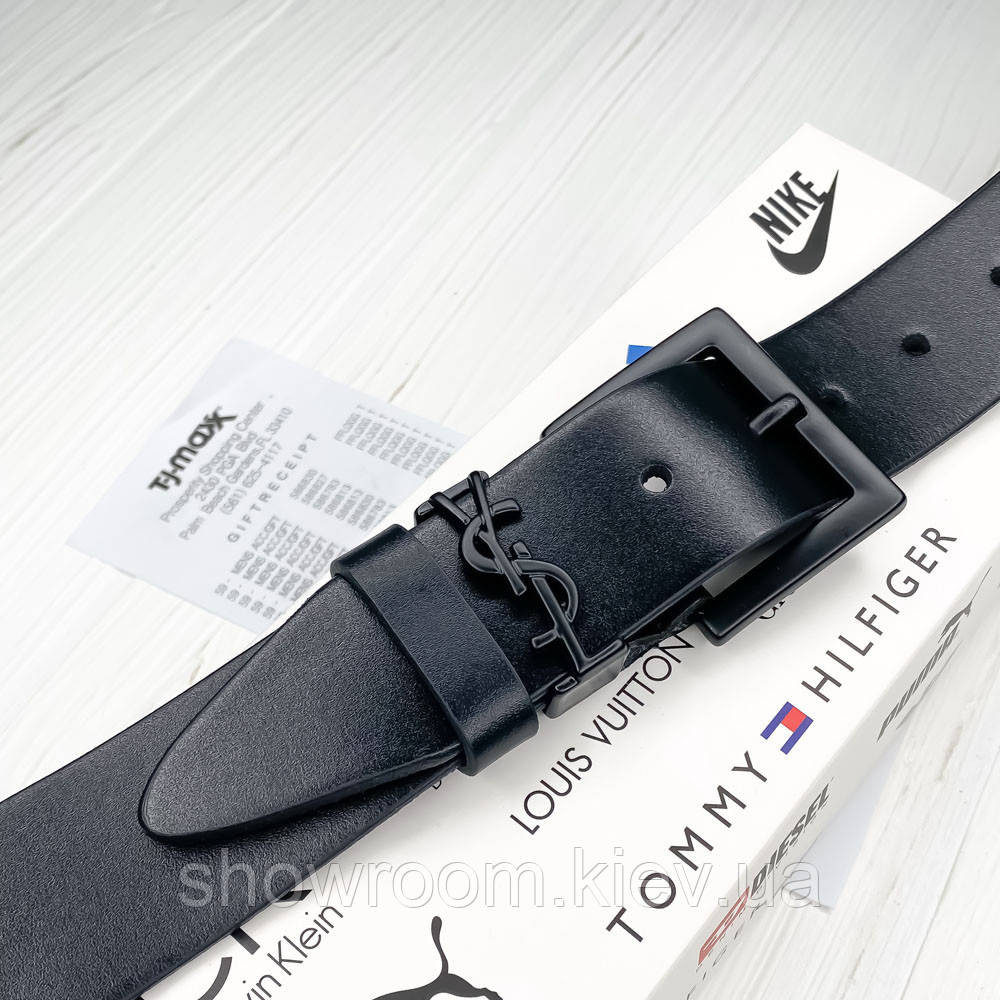 Женский кожаный бредовый ремень (8651) black Киев - изображение 2