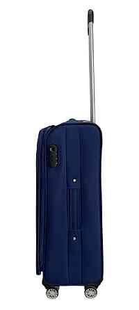 Чемодан тканевый MADISSON 35703 средний 67 см синий 4 колеса Киев
