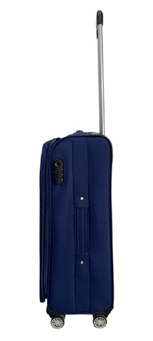 Чемодан тканевый MADISSON 35703 средний 67 см синий 4 колеса Киев - изображение 3