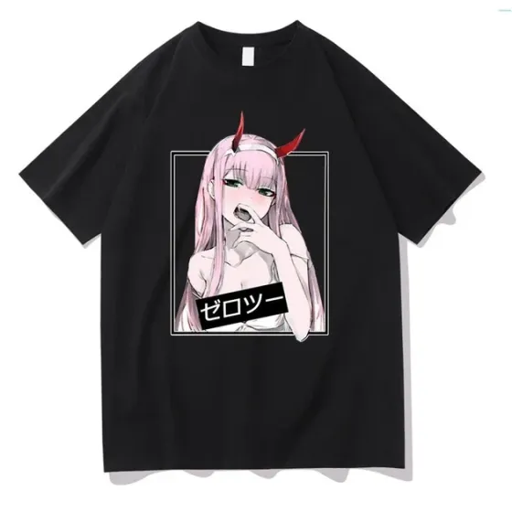 Футболка для хлопчика з аніме принтом Мілій у Франксі 02оверсайз (зріст від 165 до 180) Чорний AnimeT1058m Дніпро