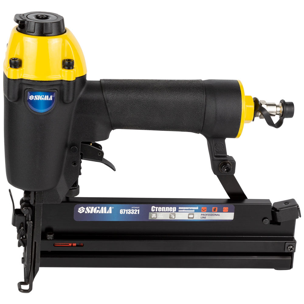 Sigma Степлер пневматический комбинированный "Plus" 0.04л/удар 5-7бар скоба 5.8мм (16-40мм) 1.2 Коломия - фото 2