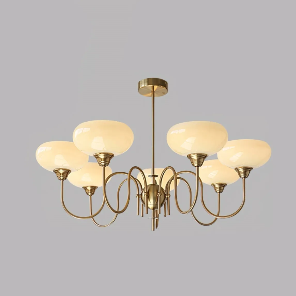 Светодиодная люстра Звоночек 5025 (Золотая) на 6 плафонов Винница - изображение 1