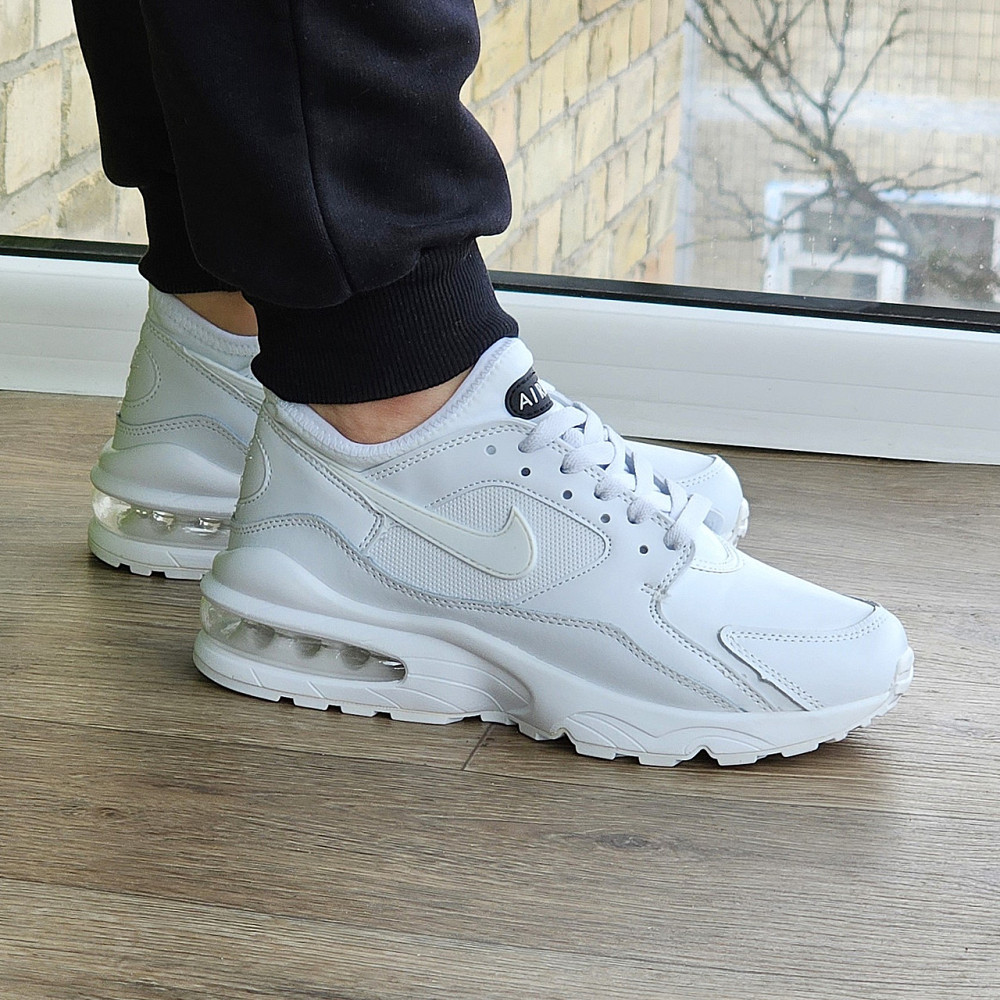 Женские Белые Кроссовки Nike Air Max 93 Кожаные Найк (размеры: 37,38,39,40,41) Видео Обзор - 93-7 Днепр - изображение 6