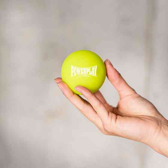 Масажний силіконовий м'яч PowerPlay PP-4354 Silicone Lacrosse Ball (6.3см.) Зелений Каменское