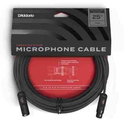 Мікрофонний кабель D&apos;Addario American Stage Microphone Cable 7.5m (PW-AMSM-25) Вінниця