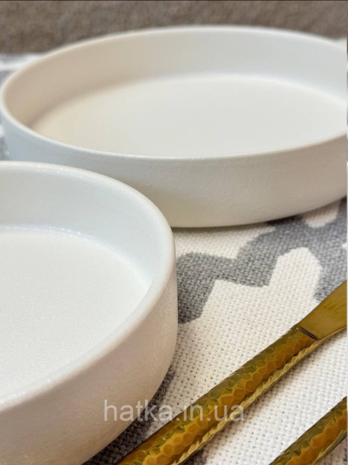 Тарілка глибока салатник "Уітні" 20 см кераміка для дому та ресторанів Київ - фото 4