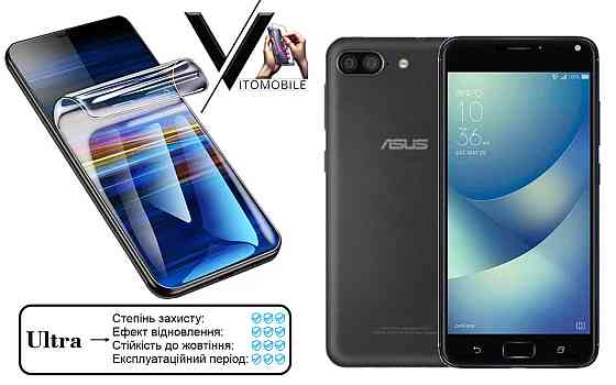 Поліуретанова плівка Ultra для Asus ZenFone 4 Max Pro ZC554KL – мінімальна товщина, максимальний захист! Київ
