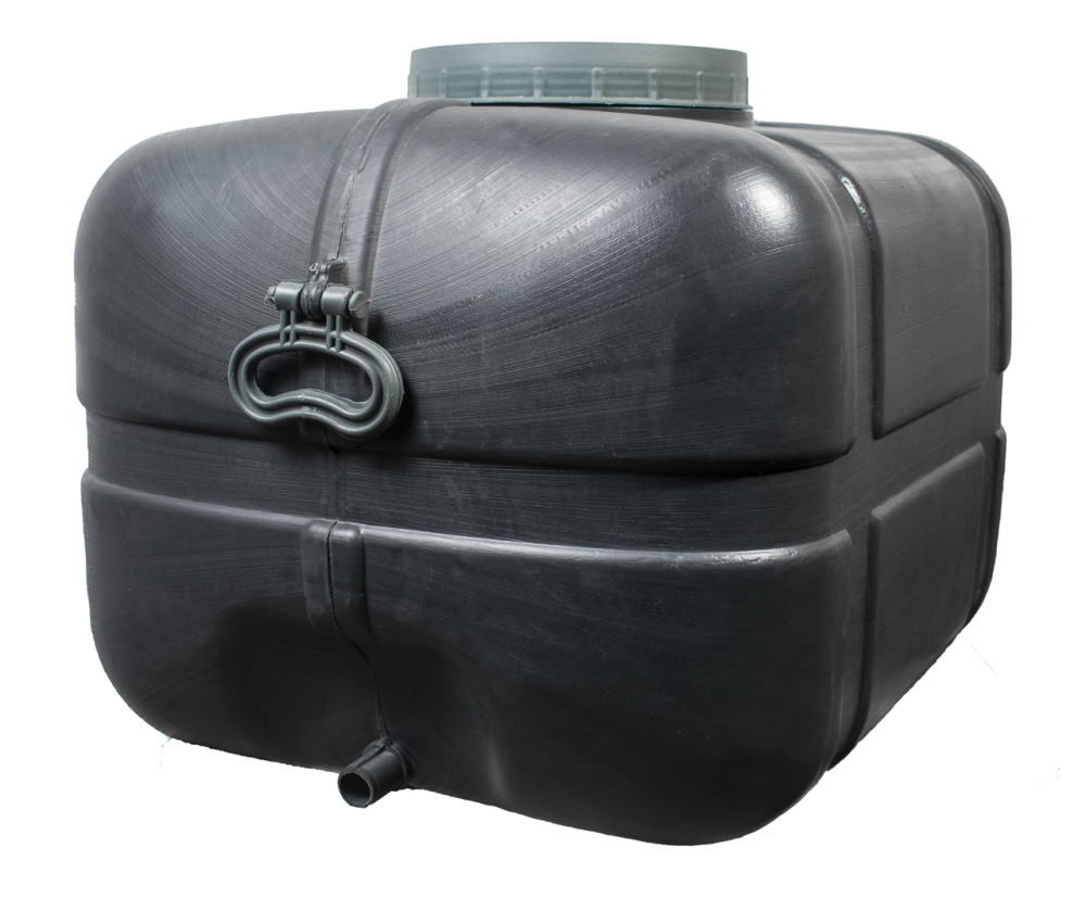 Емкость 100 л прямоугольная пластиковая черная  бак для технической воды и капельного полива Днепр - изображение 5
