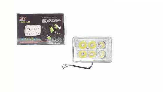 Оптика светодиодная прямоугольная (крепеж 160mm, 6 диодов + подсветка) 4T CB/CG Мукачево