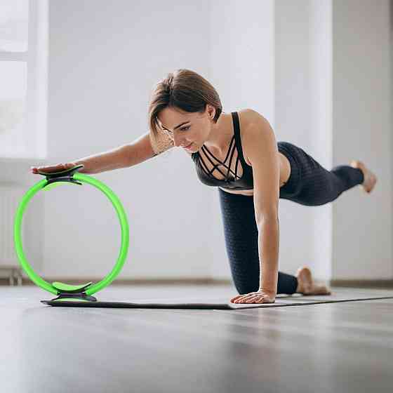 Кольцо для пилатеса Gymtek армированное стекловолокно 38см салатовый Киев