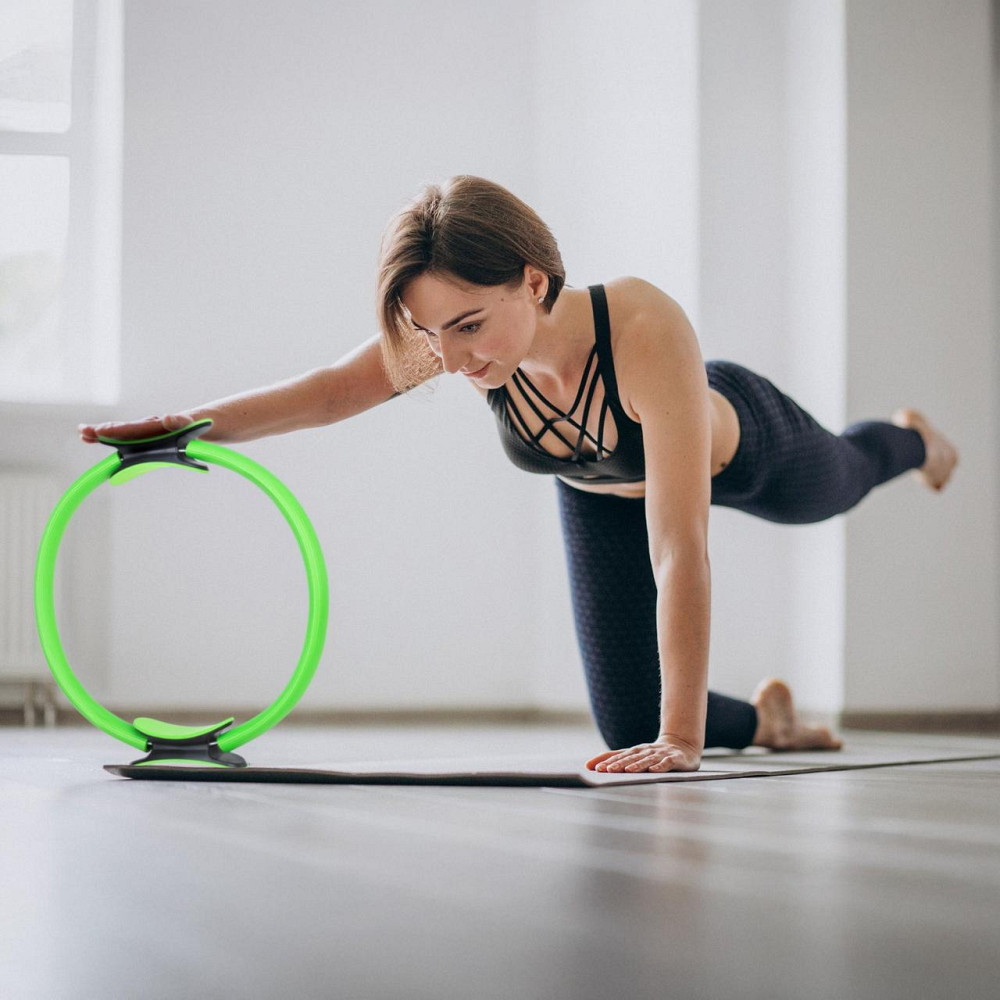 Кольцо для пилатеса Gymtek армированное стекловолокно 38см салатовый Киев - изображение 4