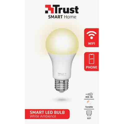 Умная лампочка Trust E27 806 Lumen, 1800-6500k, white (71285_TRUST) Винница