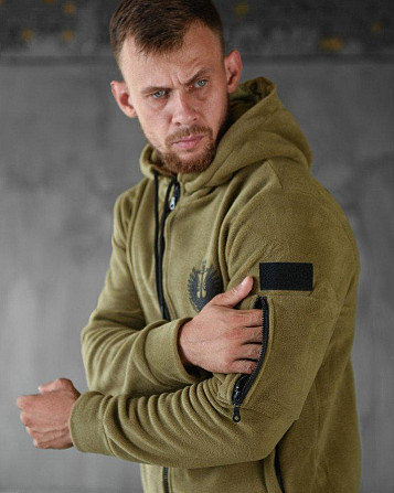 Тактическая флисовка Вірний назавжди кайот плотная Киев - изображение 13