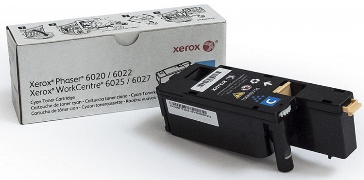 Картридж Xerox PH6020/6022/WC6025/6027 Cyan (1000 стор) Київ - фото 1