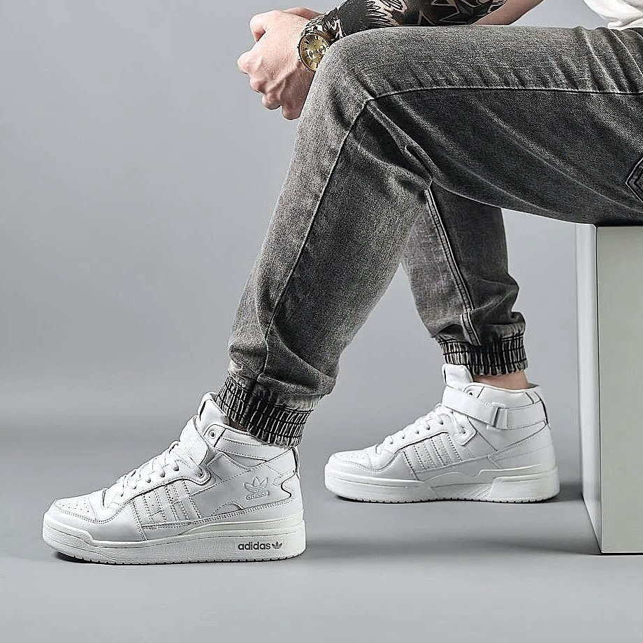 Высокие Термо Кроссовки Adidas Еврозима Кожаные Мужские Ботинки Адидас Белые (размеры: 41,42,43,44,45,46) Днепр - изображение 10