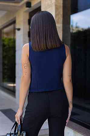 Женский жилет классический Justin 54-56, Темно-синий Киев