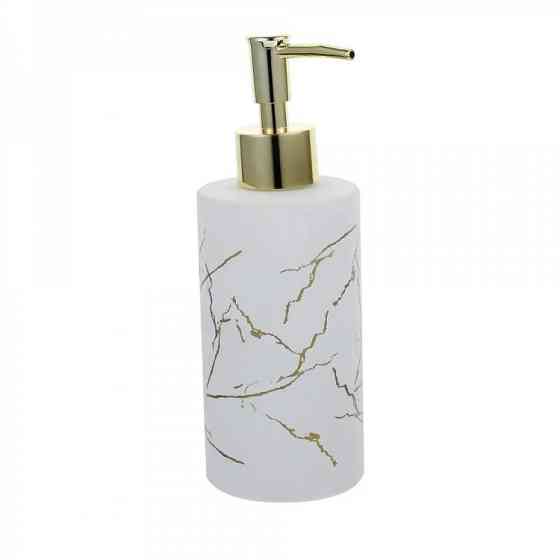 Диспенсер дозатор стеклянный для жидкого мыла White Gold 350мл Винница