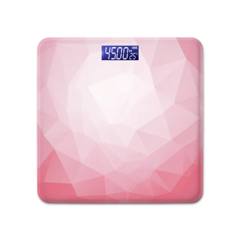 Весы напольные для измерения массы тела, со стеклянной пластиной AD-30, весы розовые Каменец-Подольский - изображение 4
