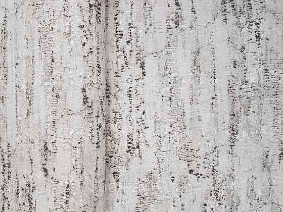 Шпалери вінілові на флізелін Rasch Composition 0,53х10 абстракція структурні кора дерева молочні беж чорні Київ