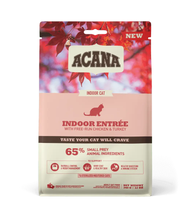 Acana Indoor Entrée Cat (Акана Індор Ентрі) сухий корм з птахом і кроликом для домашніх котів усіх порід 0.340 Запоріжжя