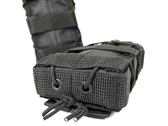 Підсумок під магазин АК/РПК одинарний відкритий чорний (MOLLE, підсумок на розгрузку, жилет, РПС) Коломыя