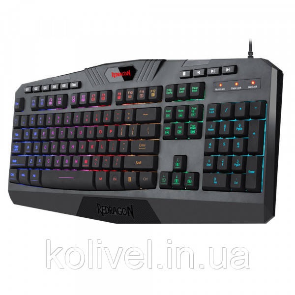 Клавіатура ігрова Redragon Harpe2 UKR RGB підставка USB (77484) Київ - фото 4