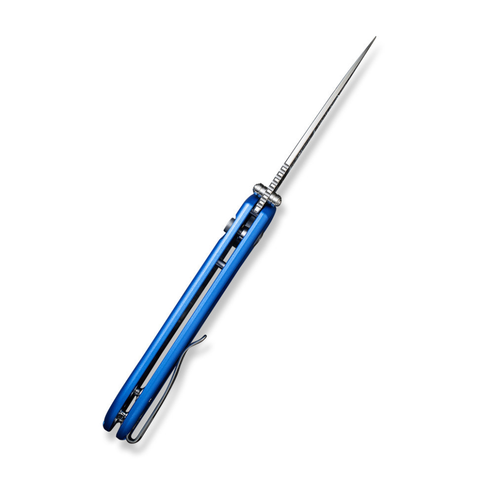 Нож складной Civvi Qubit Bright Blue Aluminum C22030E-3 Ровно - изображение 17