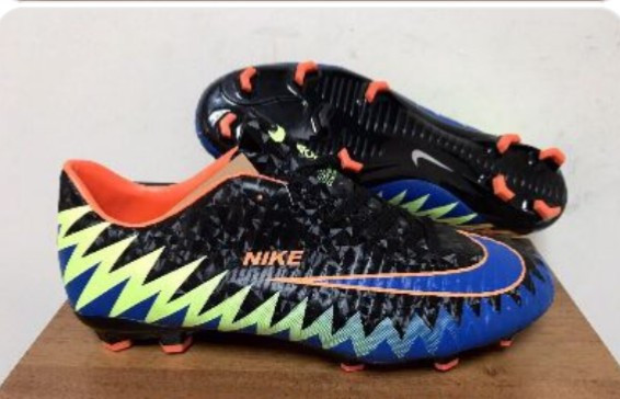 Бутсы мужские Nike Mercurial CR7 (черный с синим и салатным). Сумы - изображение 10