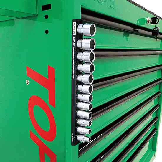 Тримач для головок (планка магнітна) 3/8"*280*12PCS TOPTUL PBKB3B2612 Одеса