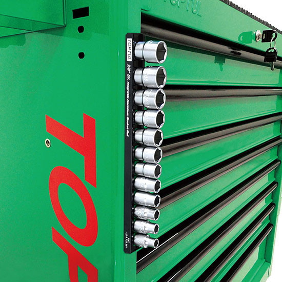 Тримач для головок (планка магнітна) 3/8"*280*12PCS TOPTUL PBKB3B2612 Одеса - фото 3