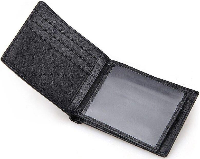 Кошелек мужской Vintage 14448 Черный Киев - изображение 4