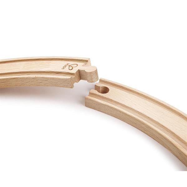 Набір для залізниці Hape довгі вигнуті рейки 4 шт. (E3777) Харків - фото 4