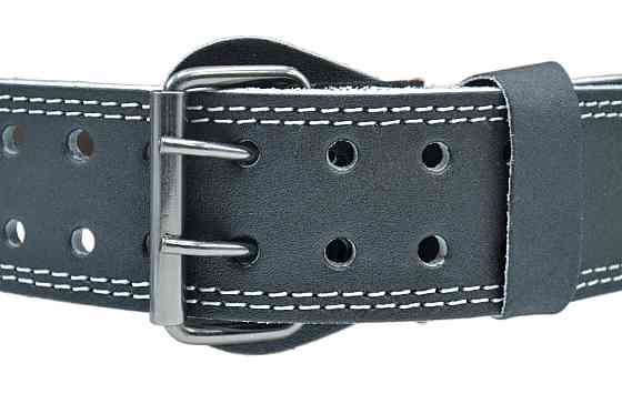 Пояс для важкої атлетики MadMax MFB-244 Sandwich шкіряний Black XL Луцк