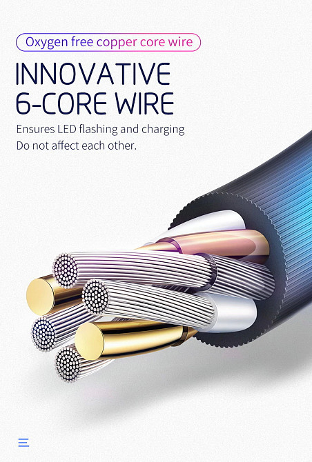 Кабель Lightning McDodo X Series Voice Control з аудіосинхронізацією CA584 (Білий, 1м) Николаев - изображение 7