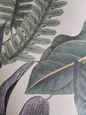 Шпалери вінілові Grandeco One roll one motif 1.59x2.8 панно гілки квіти червоні зелені Київ