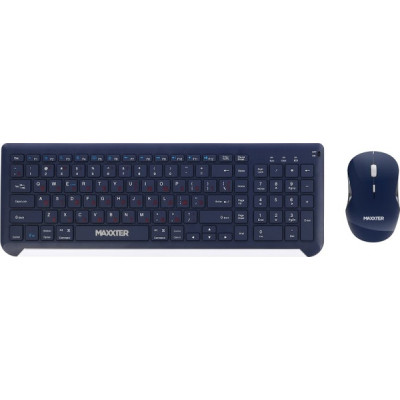 Комплект Maxxter KMS-WCM-01BL-UA Wireless UA Blue (KMS-WCM-01BL-UA) Вінниця - фото 1