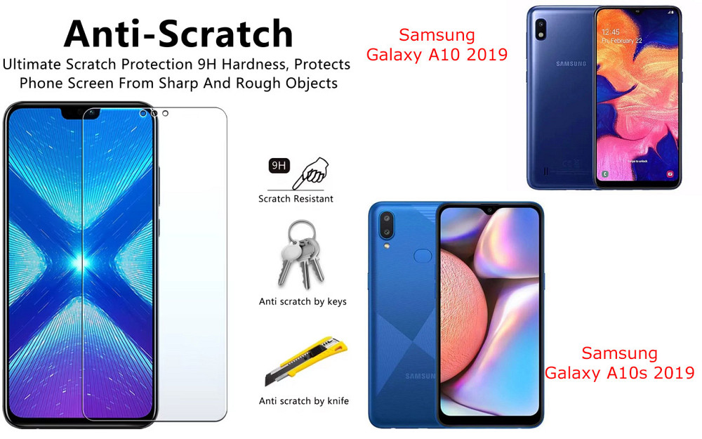 Защитное стекло NeoGlass для Samsung Galaxy A10 2019, Galaxy A10s 2019 – ультрапрозрачное и устойчивое Киев - изображение 1