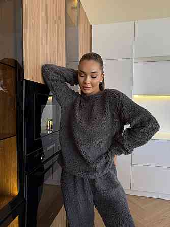 Женская махровая пижама Teddy Графит 42/46 Харьков