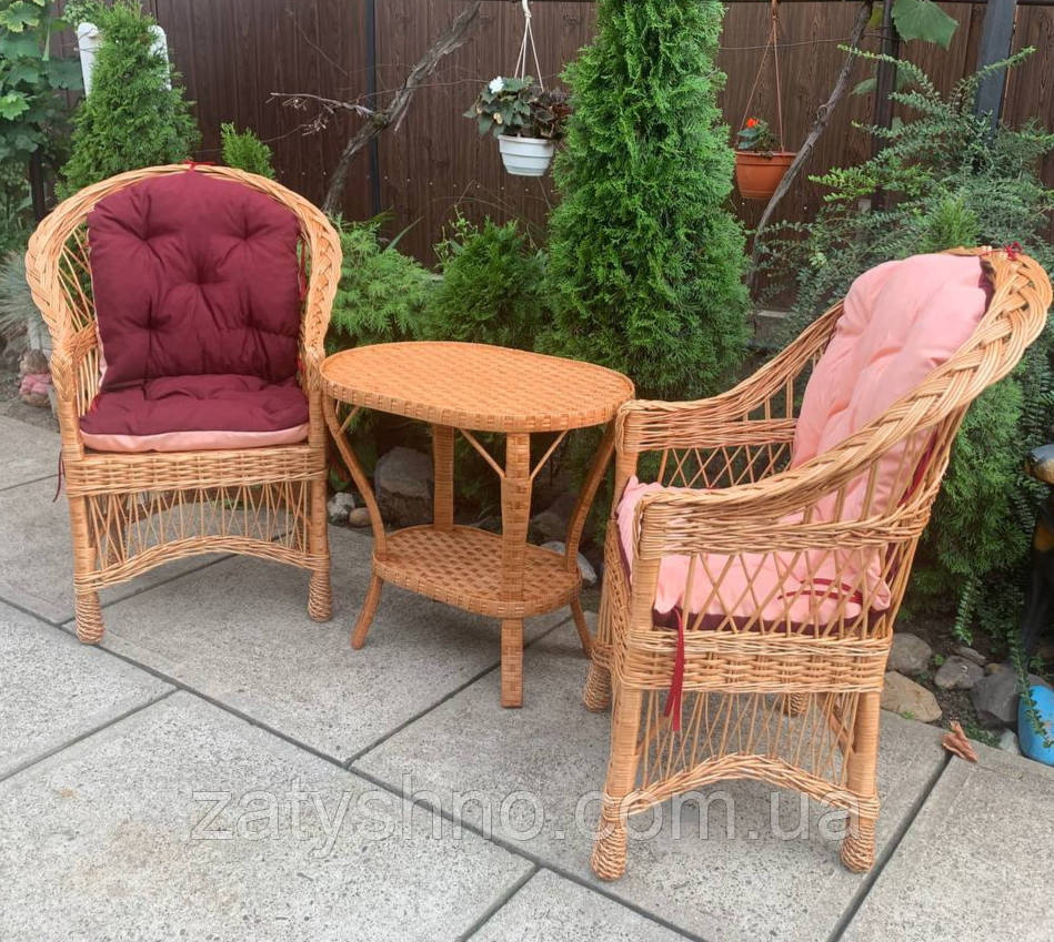 Набор плетеной мебели из лозы, с двухсторонними подушками Киев - изображение 7