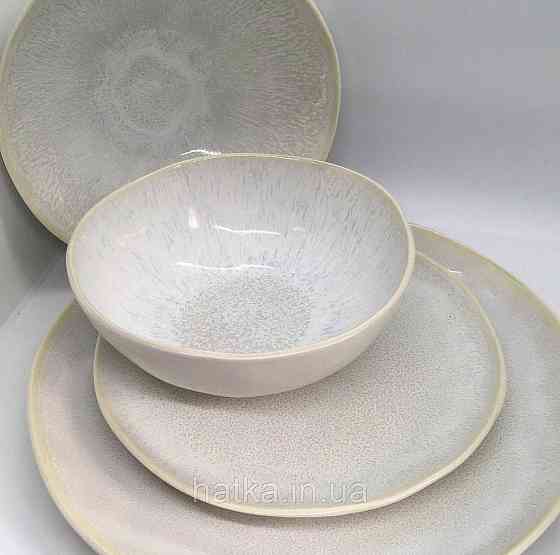 Салатник Olens 19,5х6,5 см "Кенія" кераміка біла для дому та ресторанів Київ