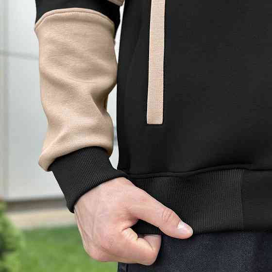 Чорний чоловічий бомбер на кнопках Pobedov Blast Київ