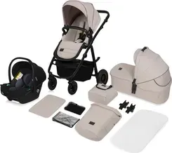 Детская коляска Lionelo  Amber Plus 3W1 Beżowy Głęboko Spacerowy + Fotelik Киев - изображение 1